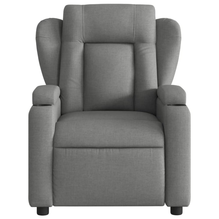 Massage Recliner Chair Dark Grey Fabric Txbpplk