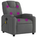 Massage Recliner Chair Dark Grey Fabric Txbppot