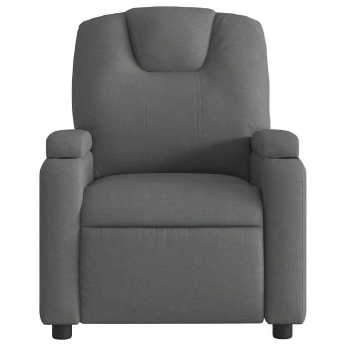 Massage Recliner Chair Dark Grey Fabric Txbppot