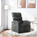 Massage Recliner Chair Dark Grey Fabric Txbptlp