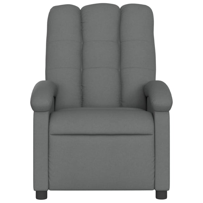Massage Recliner Chair Dark Grey Fabric Txbptnp