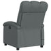 Massage Recliner Chair Dark Grey Fabric Txbptnp