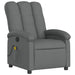 Massage Recliner Chair Dark Grey Fabric Txbptnp
