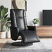 Massage Recliner Chair With Footrest Black Faux Leather
