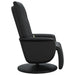 Massage Recliner Chair With Footrest Black Faux Leather