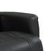 Massage Recliner Chair With Footrest Black Faux Leather