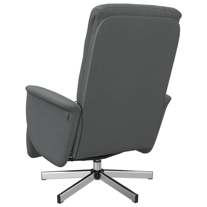Massage Recliner Chair With Footrest Dark Grey Fabric Tplpia