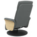 Massage Recliner Chair With Footrest Dark Grey Fabric Tplpta