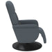 Massage Recliner Chair with Footrest Dark Grey Velvet Tpllka