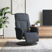 Massage Recliner Chair with Footrest Dark Grey Velvet Tpllka