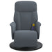 Massage Recliner Chair with Footrest Dark Grey Velvet Tpllka