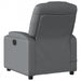 Massage Recliner Chair Grey Faux Leather Tixtkk