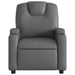 Massage Recliner Chair Grey Faux Leather Tixtkk