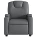 Massage Recliner Chair Grey Faux Leather Txbpkno