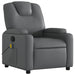 Massage Recliner Chair Grey Faux Leather Txbppap