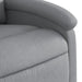 Massage Recliner Chair Light Grey Fabric Tioilt