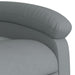 Massage Recliner Chair Light Grey Fabric Tioitk