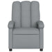 Massage Recliner Chair Light Grey Fabric Tioitk