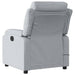Massage Recliner Chair Light Grey Fabric Titaia