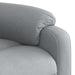 Massage Recliner Chair Light Grey Fabric Titaia