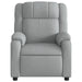 Massage Recliner Chair Light Grey Fabric Titpan