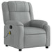 Massage Recliner Chair Light Grey Fabric Titpan