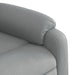 Massage Recliner Chair Light Grey Fabric Titpan