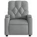 Massage Recliner Chair Light Grey Fabric Tixako