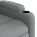 Massage Recliner Chair Light Grey Fabric Tixako