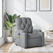 Massage Recliner Chair Light Grey Fabric Tixako