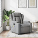 Massage Recliner Chair Light Grey Fabric Tixaop