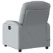 Massage Recliner Chair Light Grey Fabric Tixtii