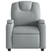 Massage Recliner Chair Light Grey Fabric Tixtii