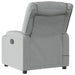 Massage Recliner Chair Light Grey Fabric Txblntp