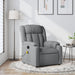 Massage Recliner Chair Light Grey Fabric Txblxpx
