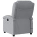 Massage Recliner Chair Light Grey Fabric Txbpaol