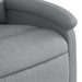 Massage Recliner Chair Light Grey Fabric Txbpaol