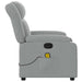 Massage Recliner Chair Light Grey Fabric Txbpiil