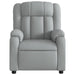 Massage Recliner Chair Light Grey Fabric Txbpiil