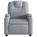 Massage Recliner Chair Light Grey Fabric Txbpkln