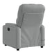 Massage Recliner Chair Light Grey Fabric Txbplla