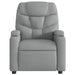 Massage Recliner Chair Light Grey Fabric Txbplox
