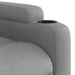 Massage Recliner Chair Light Grey Fabric Txbplox