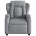 Massage Recliner Chair Light Grey Fabric Txbppln
