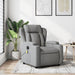 Massage Recliner Chair Light Grey Fabric Txbppln
