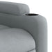 Massage Recliner Chair Light Grey Fabric Txbppox