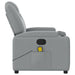 Massage Recliner Chair Light Grey Fabric Txbppox