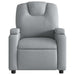 Massage Recliner Chair Light Grey Fabric Txbppox