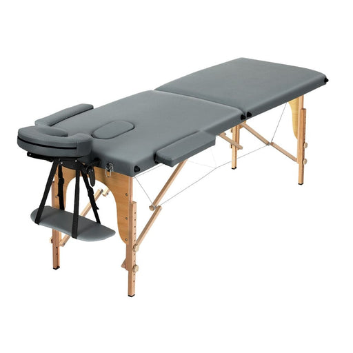 Massage Table 56cm Width 2fold Portable Wooden Therapy