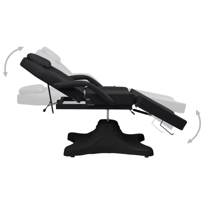 Massage Table Black 180x62x(86.5 - 118) Cm Oobxlx